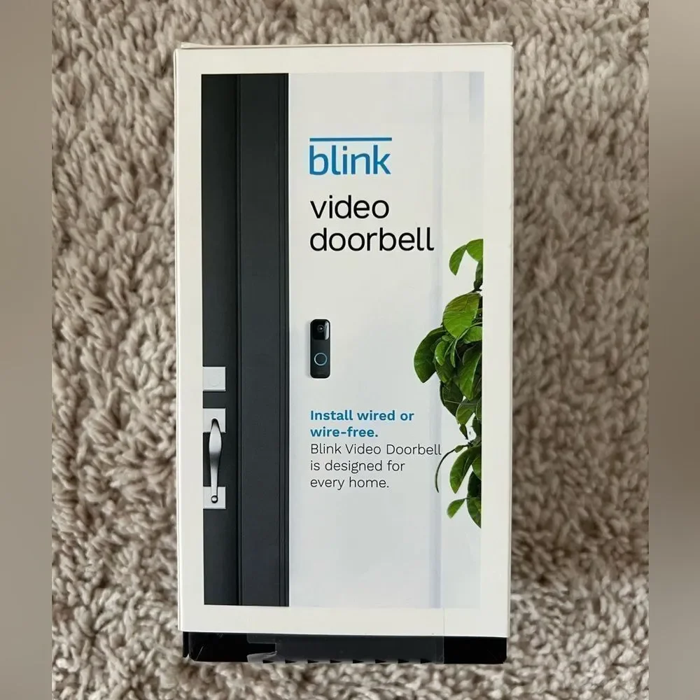 Blink Video Doorbell 2Way Audio HD Video Motion & Chime Wireless/Wired-W…
